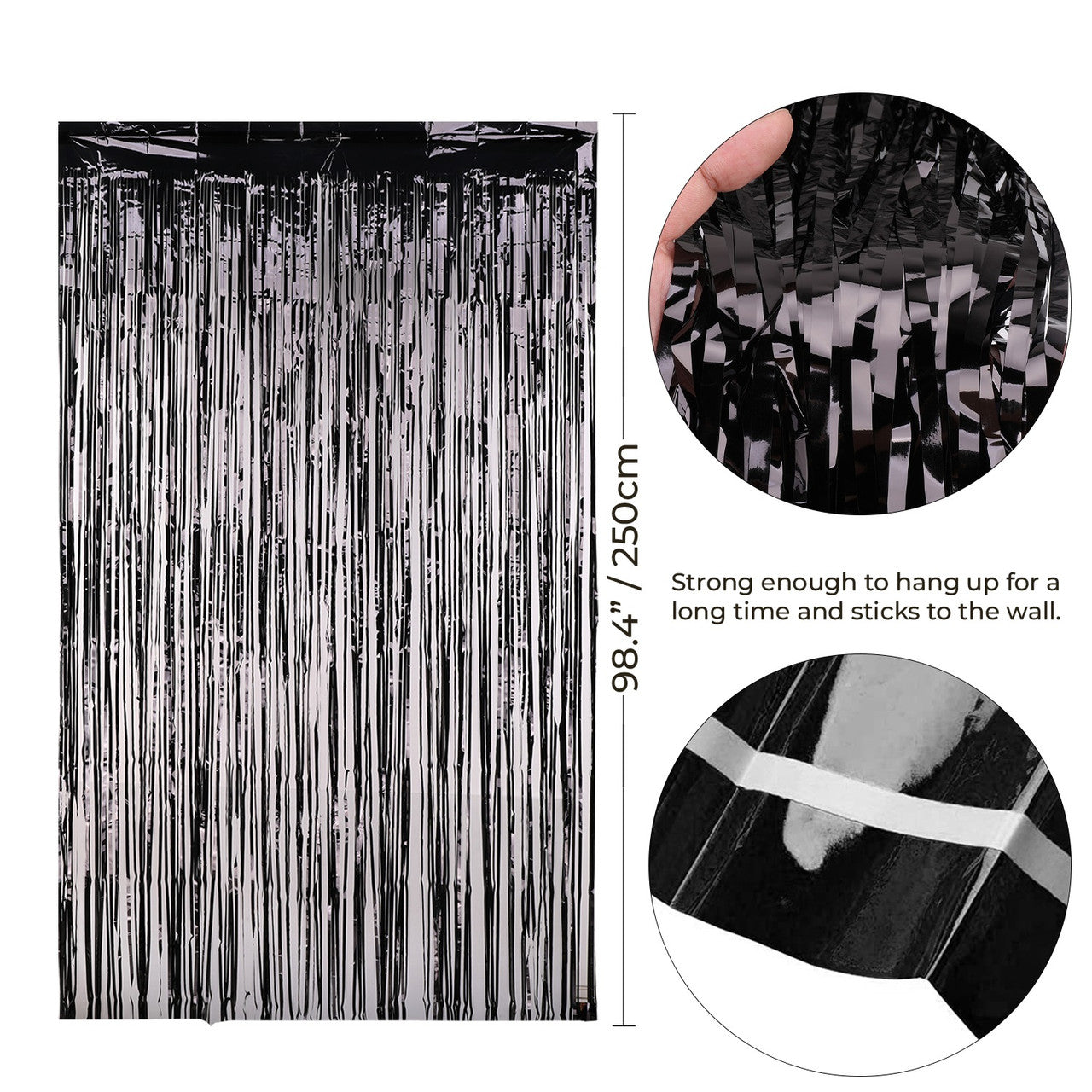 Foil Backdrop - Black