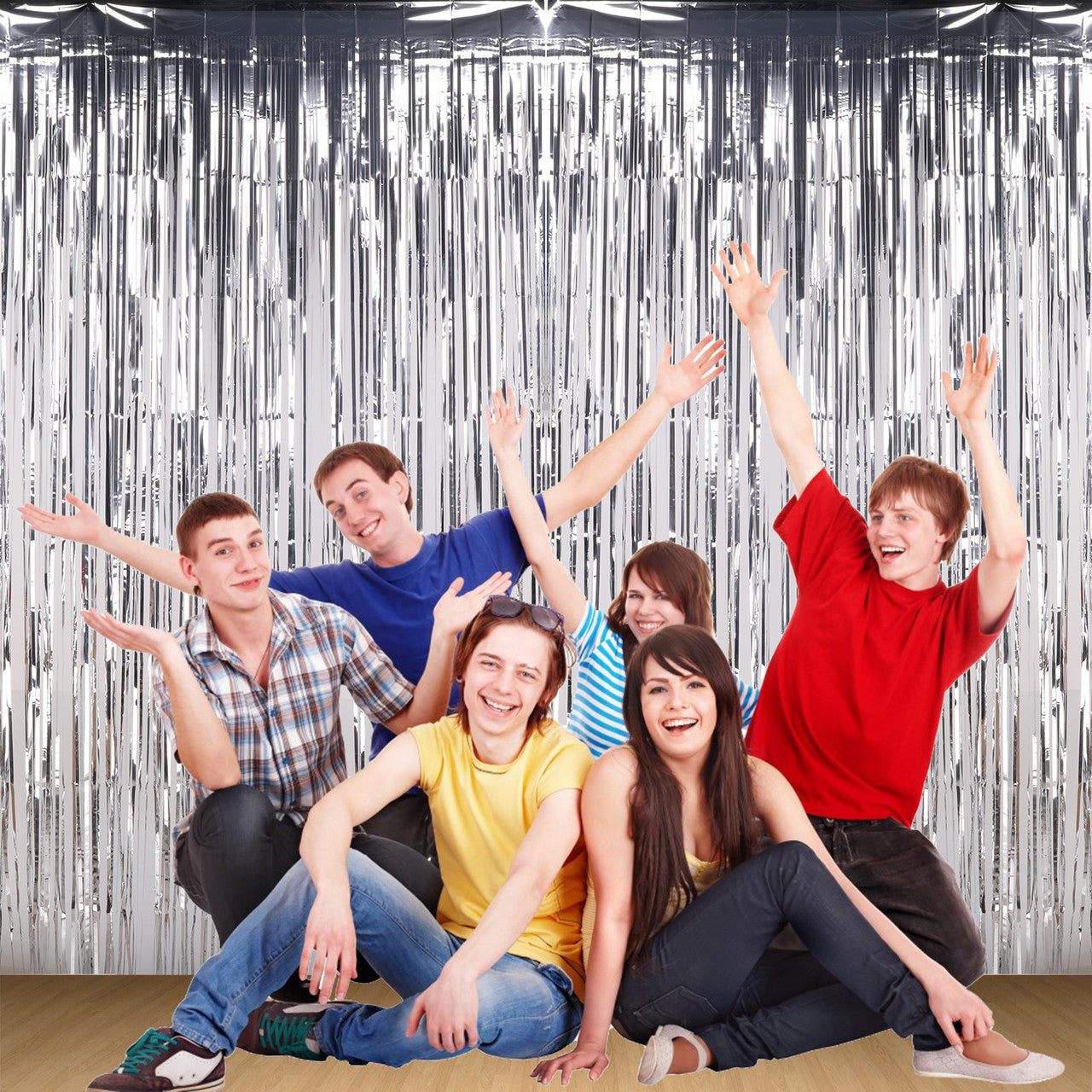 Foil Backdrop - Silver