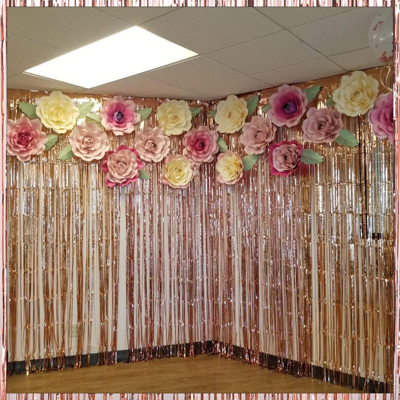 Foil Backdrop - Rose Gold