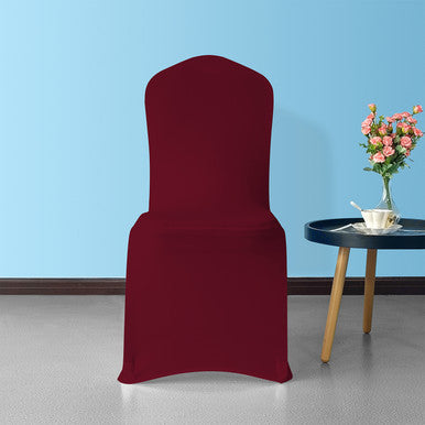 Flat Stretch Chair Cover - Burgundy