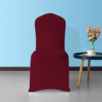 Flat Stretch Chair Cover - Burgundy
