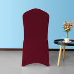 Flat Stretch Chair Cover - Burgundy