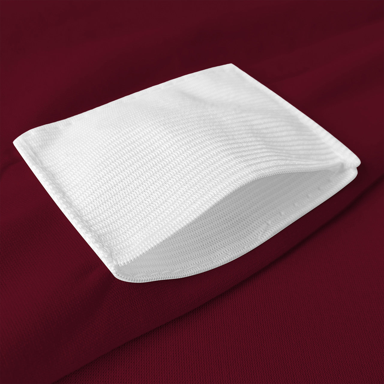 Flat Stretch Chair Cover - Burgundy
