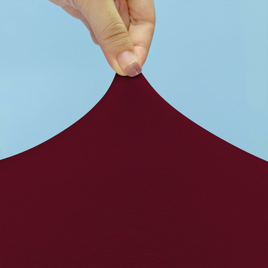 Flat Stretch Chair Cover - Burgundy