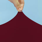 Flat Stretch Chair Cover - Burgundy