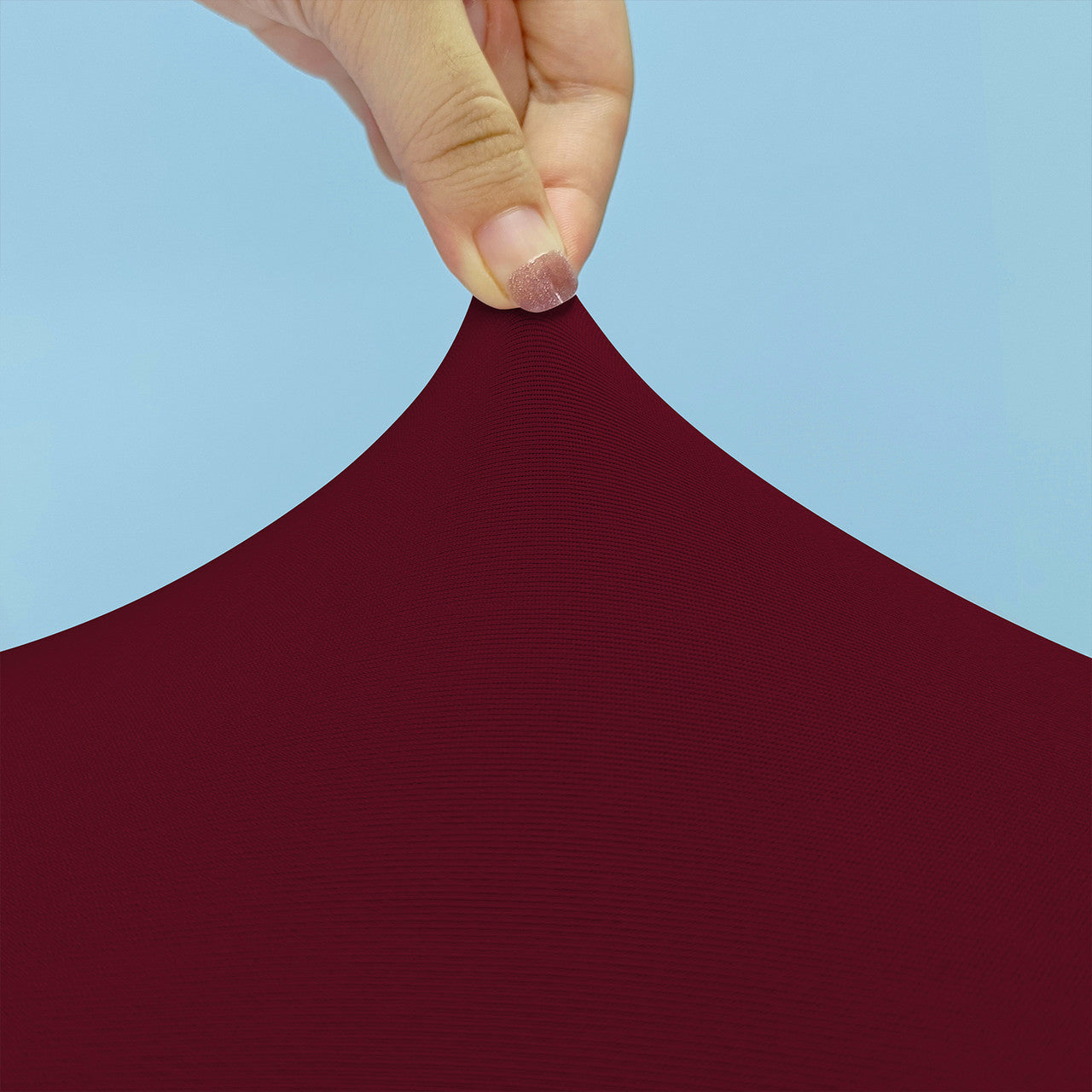 Flat Stretch Chair Cover - Burgundy