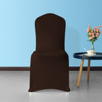 Flat Stretch Chair Cover - Chocolate
