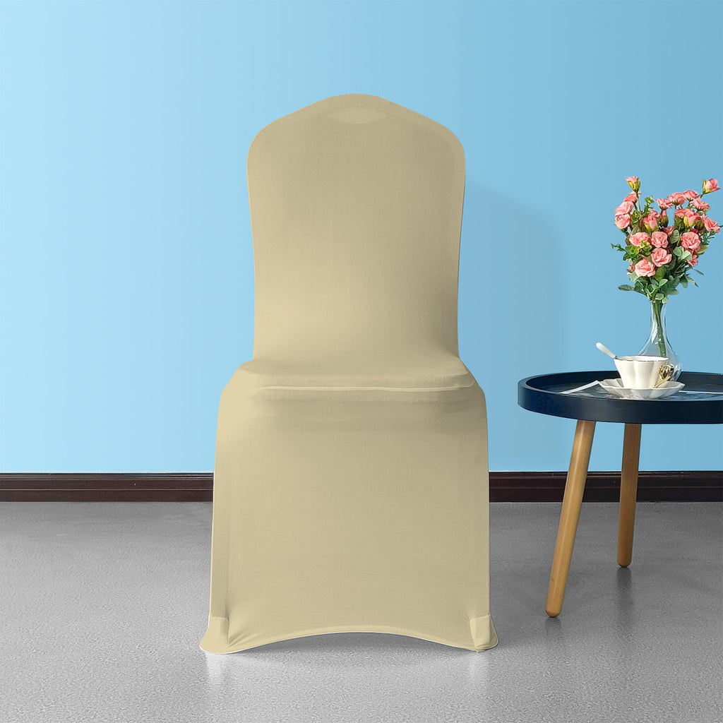 Flat Stretch Chair Cover - Champagne