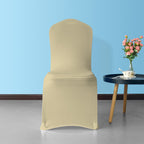 Flat Stretch Chair Cover - Champagne