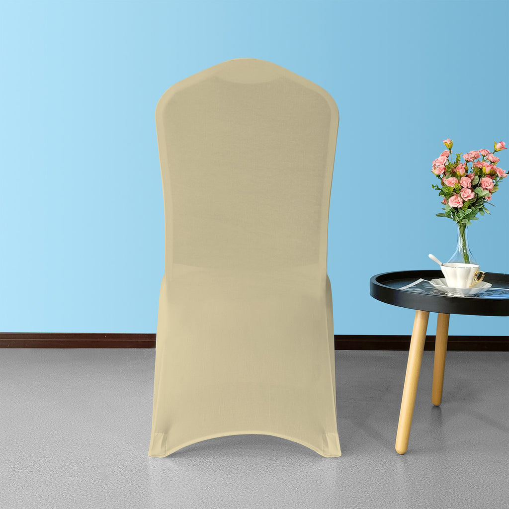 Flat Stretch Chair Cover - Champagne