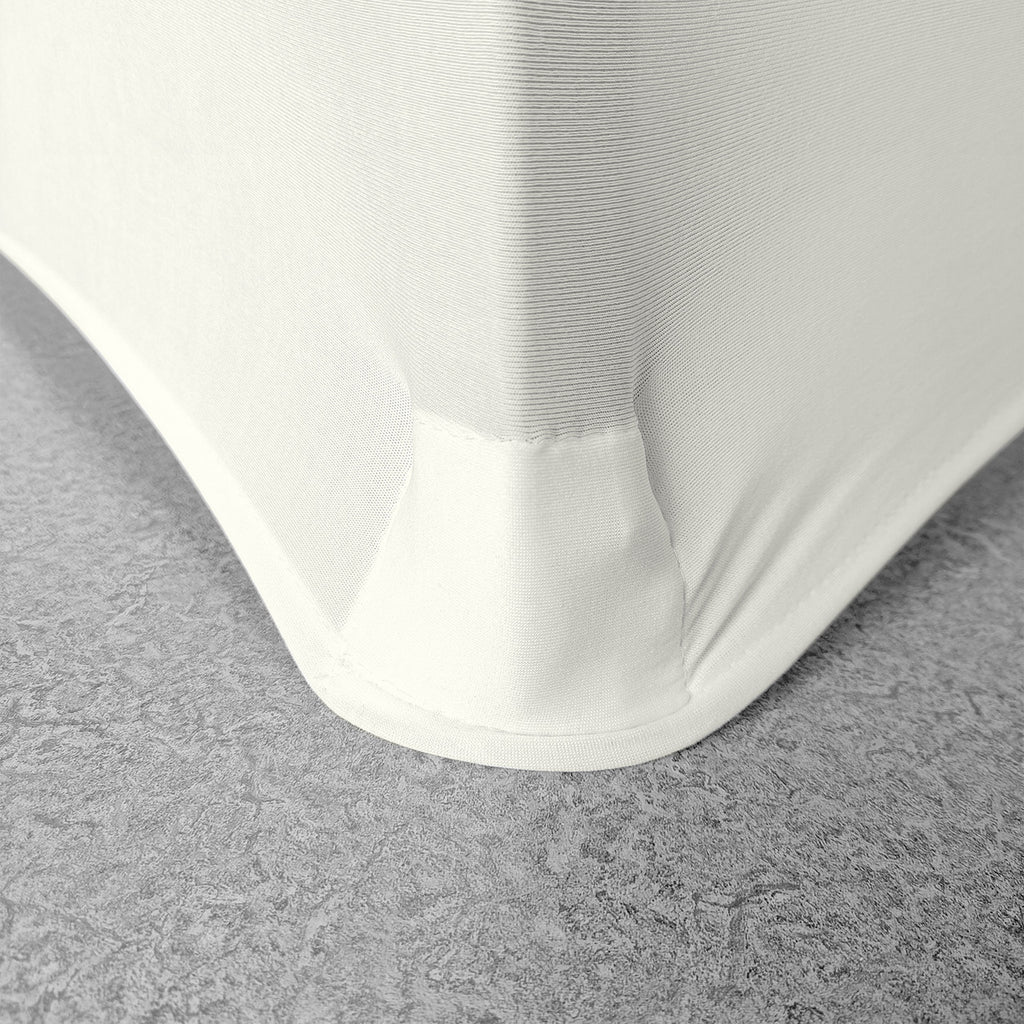 Flat Stretch Chair Cover - Ivory