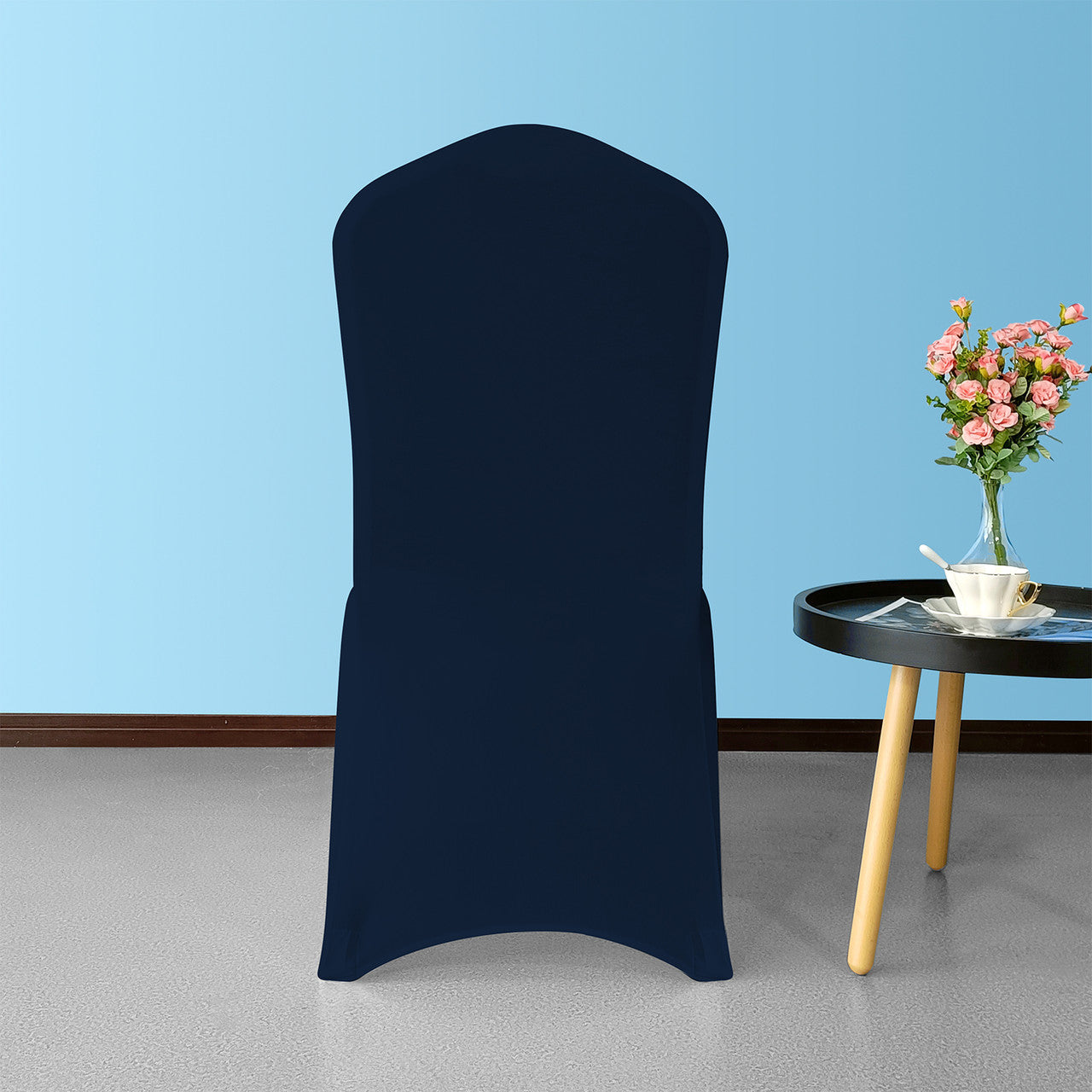 Flat Stretch Chair Cover - Navy