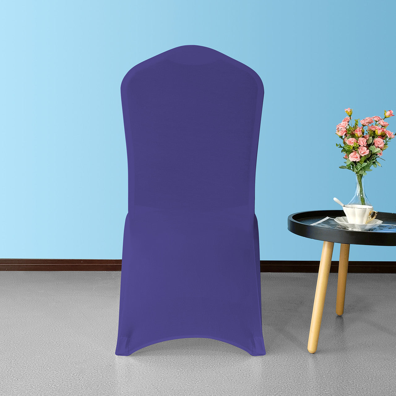 Flat Stretch Chair Cover - Purple