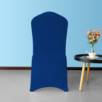 Flat Stretch Chair Cover - Royal Blue