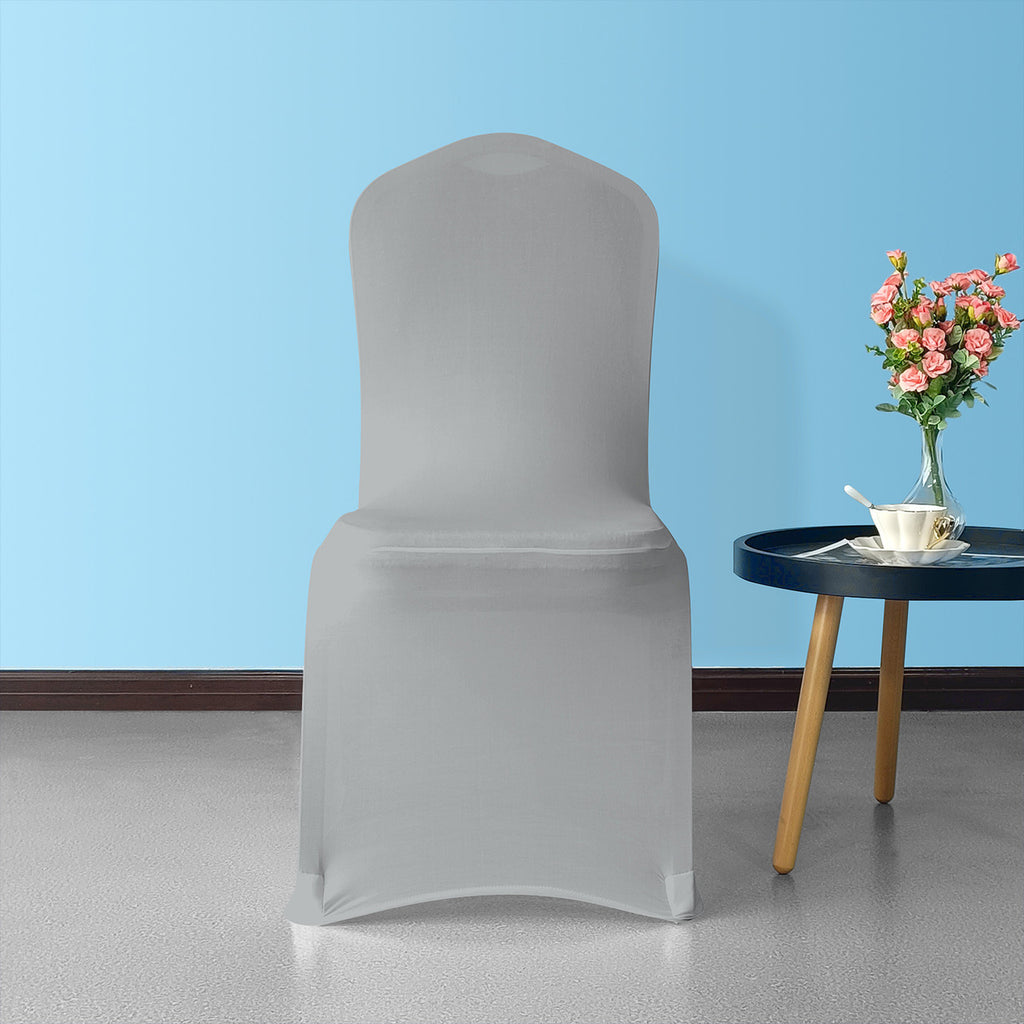 Flat Stretch Chair Cover - Silver