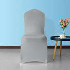 Flat Stretch Chair Cover - Silver