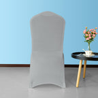 Flat Stretch Chair Cover - Silver