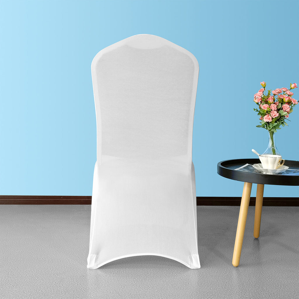 Flat Stretch Chair Cover - White
