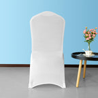 Flat Stretch Chair Cover - White