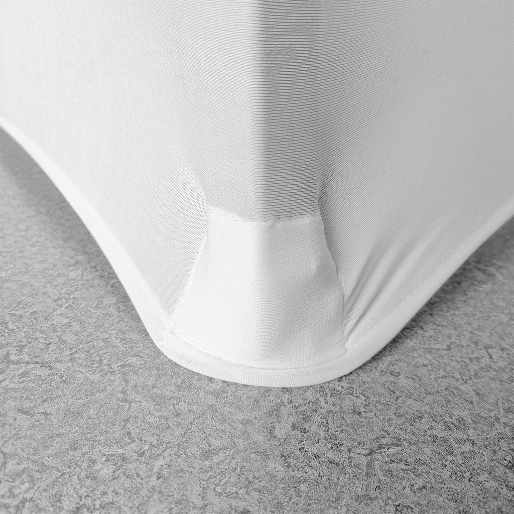 Flat Stretch Chair Cover - White