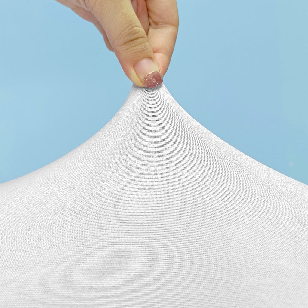 Flat Stretch Chair Cover - White