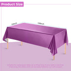 Baby Pink Foil Tablecloth for 6 to 8 Foot Table