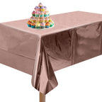 Rose Gold Foil Tablecloth for 6 to 8 Foot Table