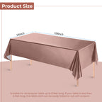 Rose Gold Foil Tablecloth for 6 to 8 Foot Table