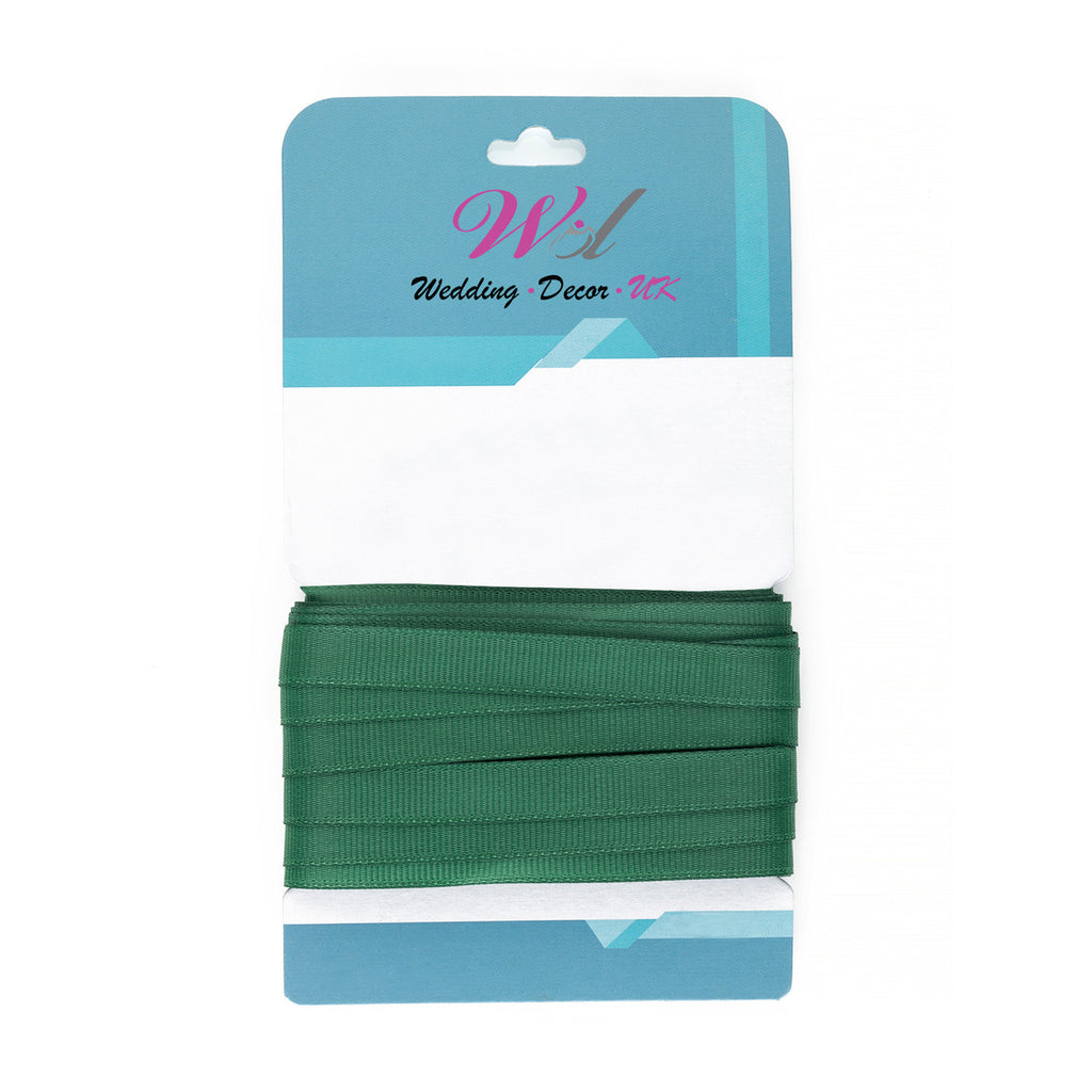 Double Sided Grosgrain Ribbon - Forest Green