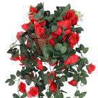 Artificial Rose Garland - 110cm - Red