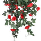 Artificial Rose Garland - 110cm - Red