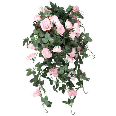 Artificial Rose Garland - 110cm - Pink
