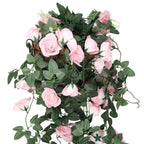 Artificial Rose Garland - 110cm - Pink