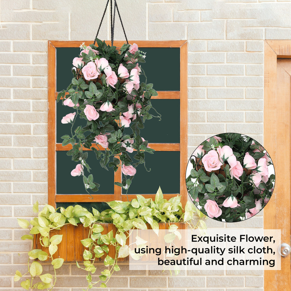 Artificial Rose Garland - 110cm - Pink