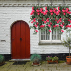 Artificial Rose Garland - 110cm - Rose Red