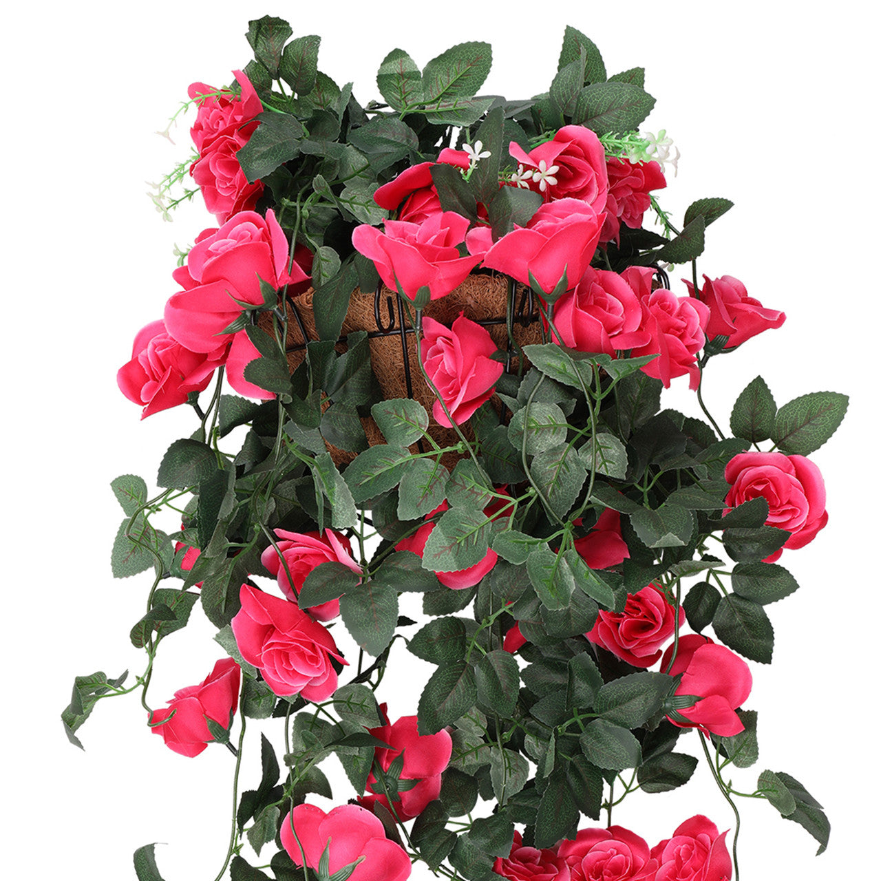 Artificial Rose Garland - 110cm - Rose Red