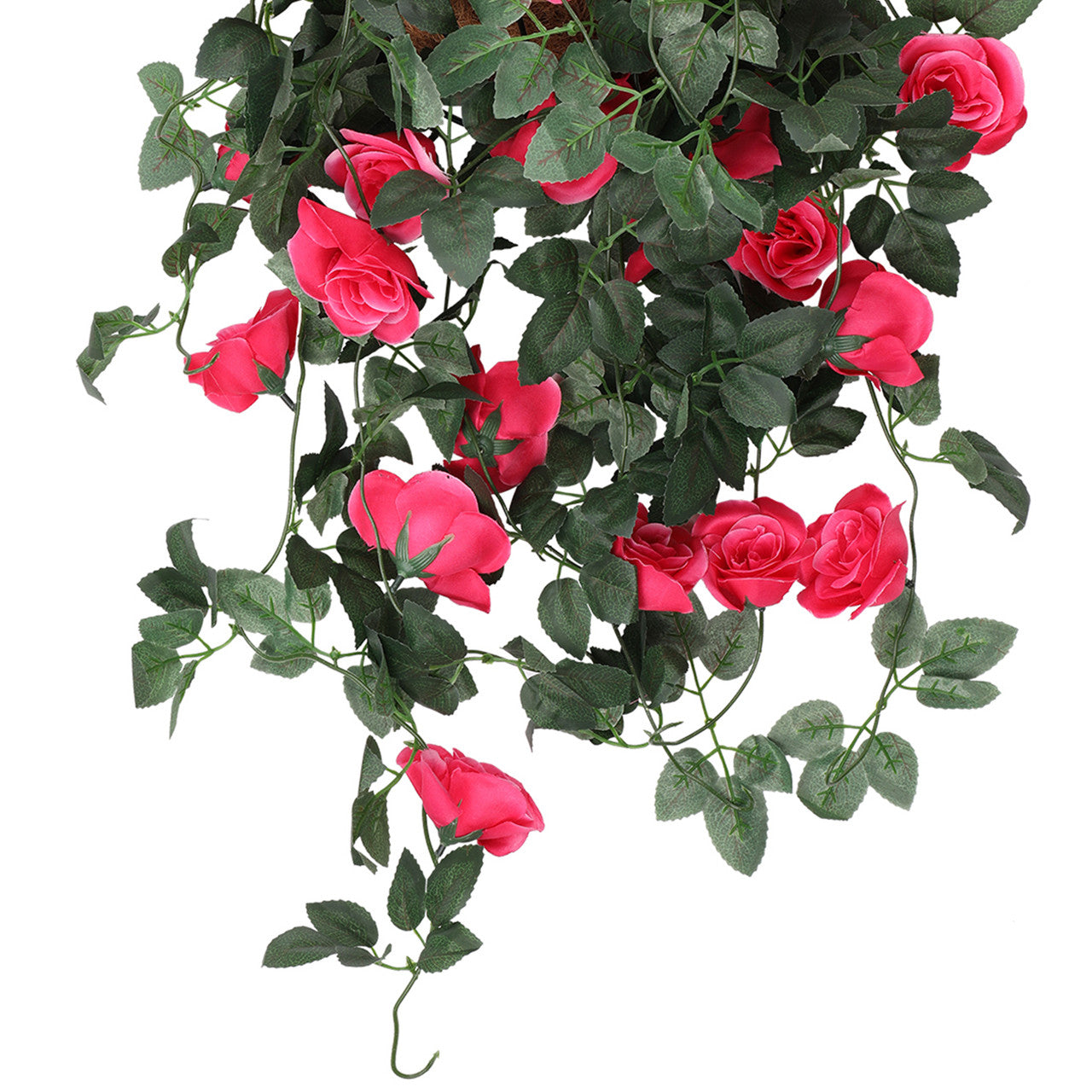 Artificial Rose Garland - 110cm - Rose Red