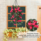 Artificial Rose Garland - 110cm - Rose Red