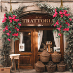 Artificial Rose Garland - 110cm - Rose Red