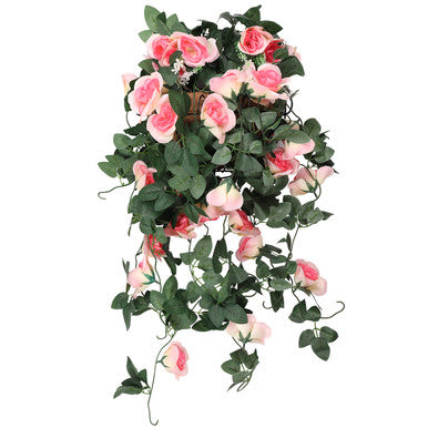 Artificial Rose Garland - 110cm - Champagne