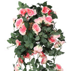 Artificial Rose Garland - 110cm - Champagne