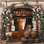 Artificial Rose Garland - 110cm - Champagne