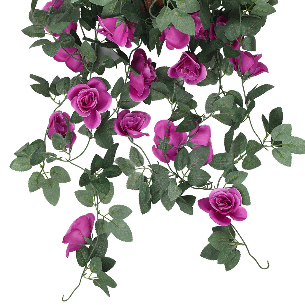 Artificial Rose Garland - 110cm - Purple