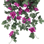 Artificial Rose Garland - 110cm - Purple