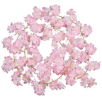 Artificial Silk Cherry Blossom Garland - 180cm - Baby Pink