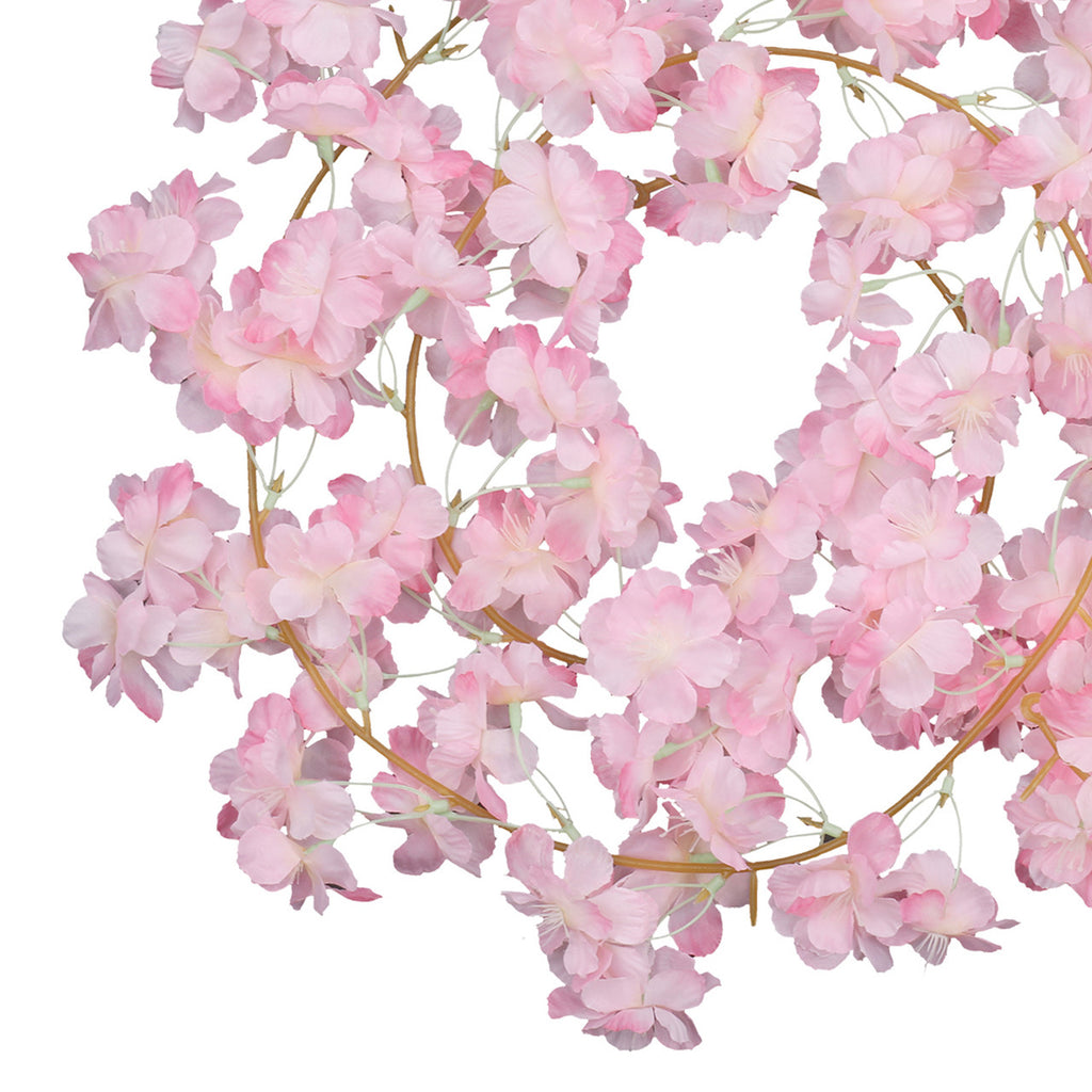 Artificial Silk Cherry Blossom Garland - 180cm - Baby Pink