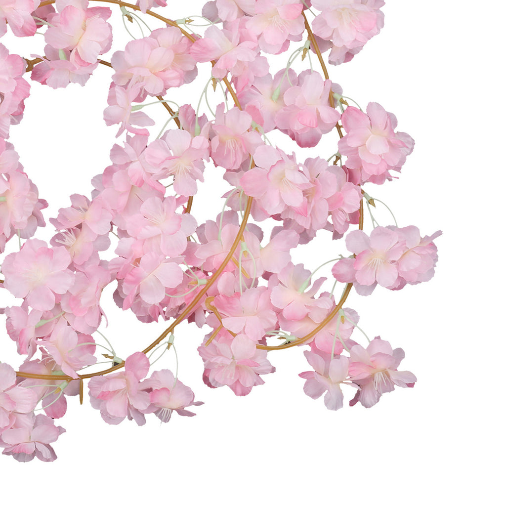 Artificial Silk Cherry Blossom Garland - 180cm - Baby Pink