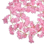 Artificial Silk Cherry Blossom Garland - 180cm - Pink