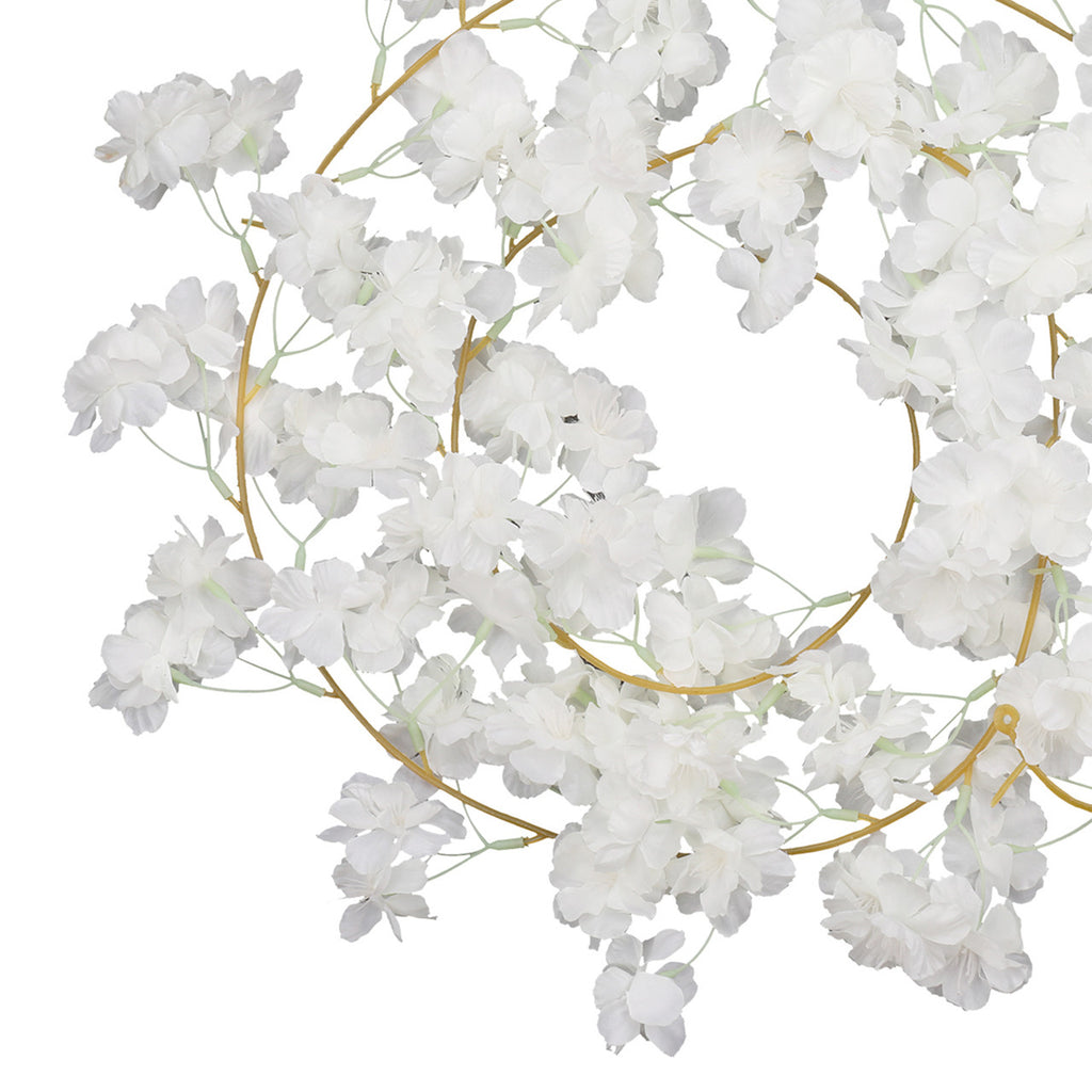 Artificial Silk Cherry Blossom Garland - 180cm - Cream White