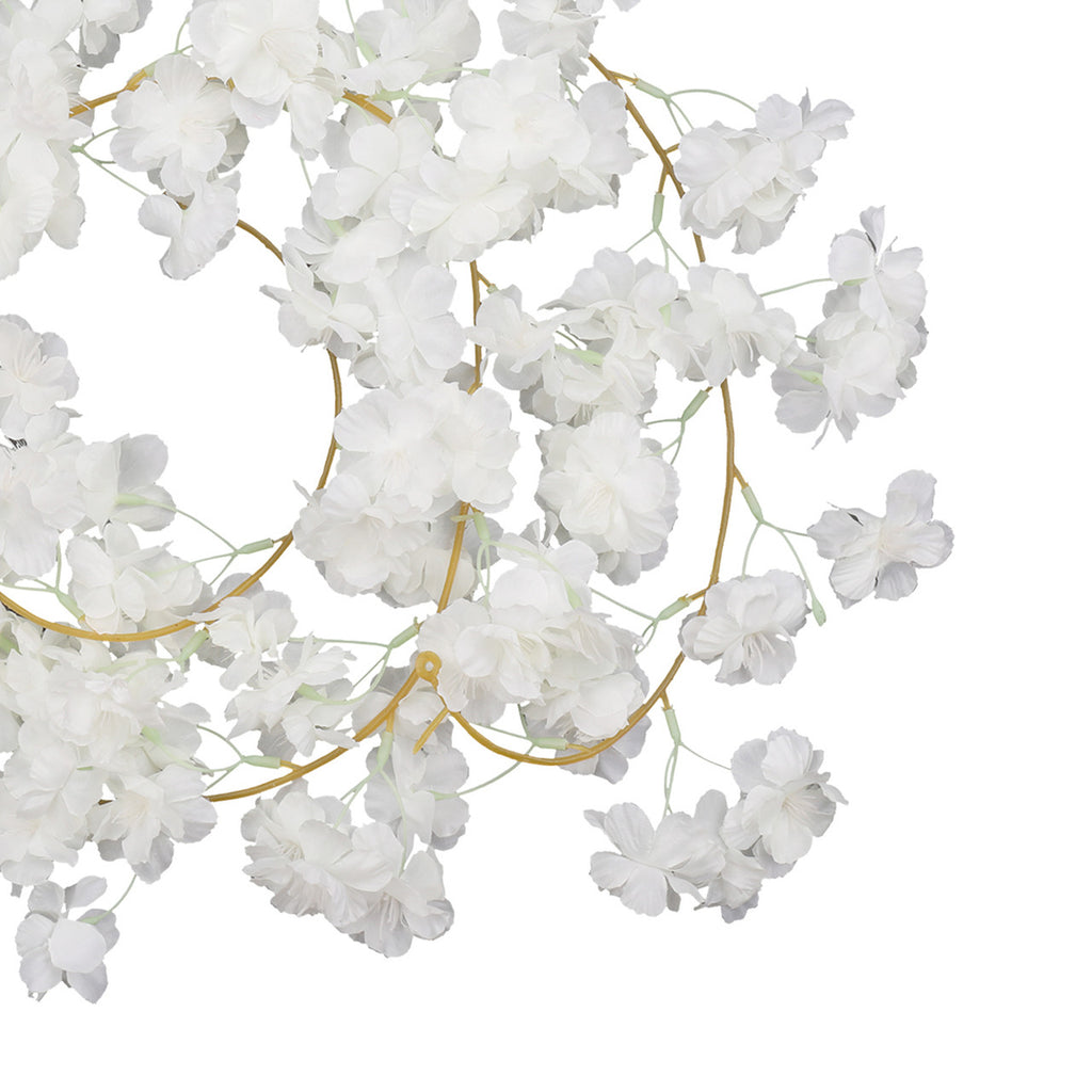 Artificial Silk Cherry Blossom Garland - 180cm - Cream White